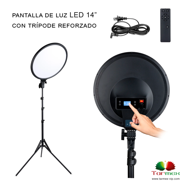 Lámpara redonda de luz LED 14"
