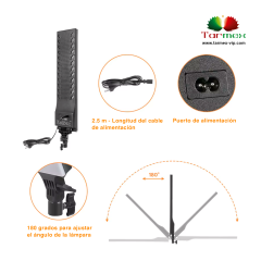 Lámpara de luz panel de LED