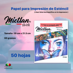 Hoja Para impresión de esténcil Mictlan