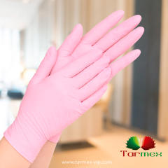 Guantes  Nitrilo Color Rosa