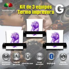 Termo impresora G - Marca AIMO Kit de 3 Equipos  (App: ePrinter)