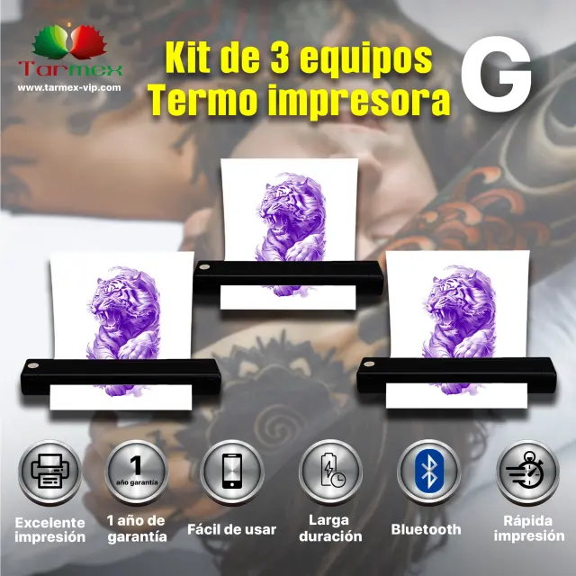 Termo impresora G - Marca AIMO Kit de 3 Equipos  (App: ePrinter)