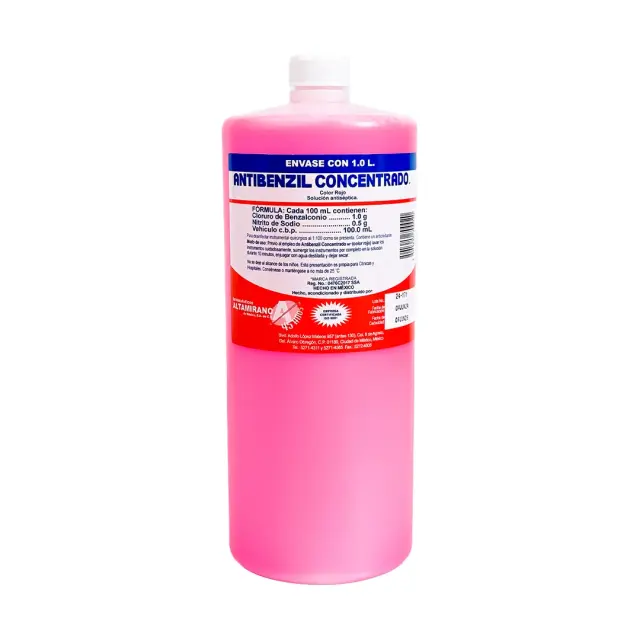 Jabón Desinfectante Antibenzil Concentrado Rojo