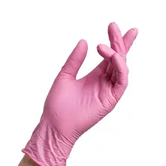 Guantes Premium de Nitrilo Rosa Black Rose