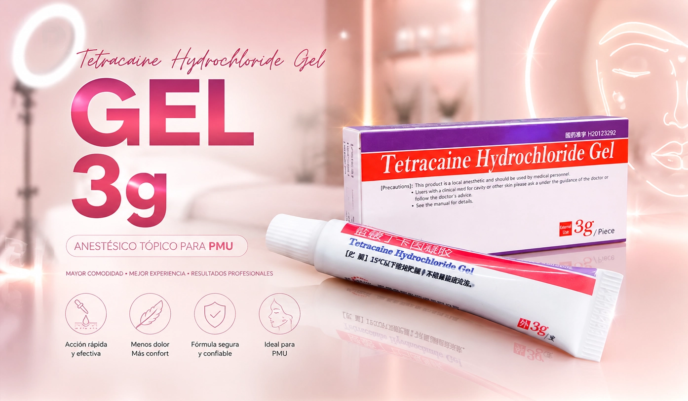 Tetracaína Gel Anestésico en aplicación