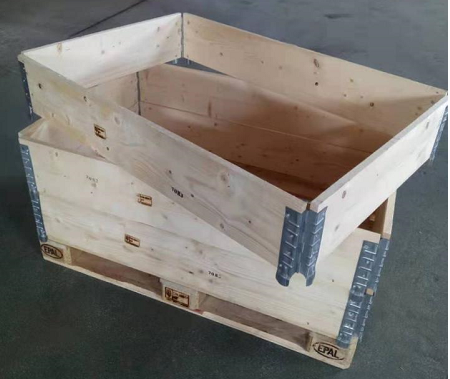 customized wooden pallet collars with divider