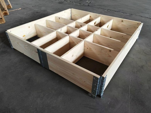 customized wooden pallet collars with divider