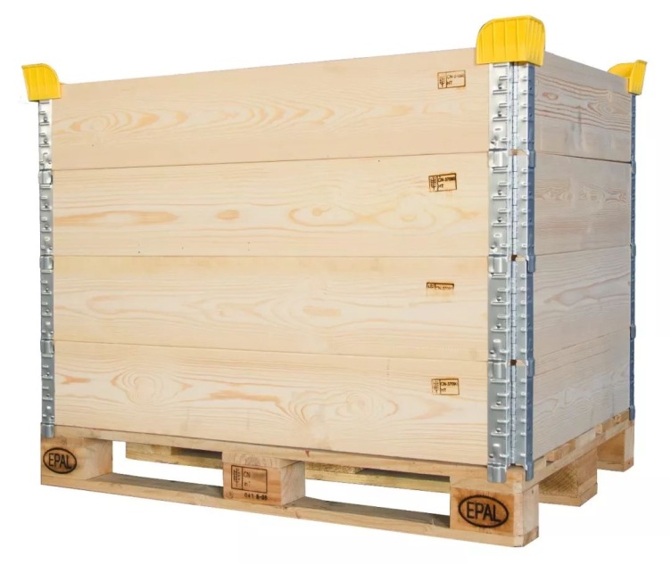 parts of the pallet collars plastic stacking corners