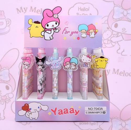 48 pcs= $26.5  Gel pen 0.5mm Black ink