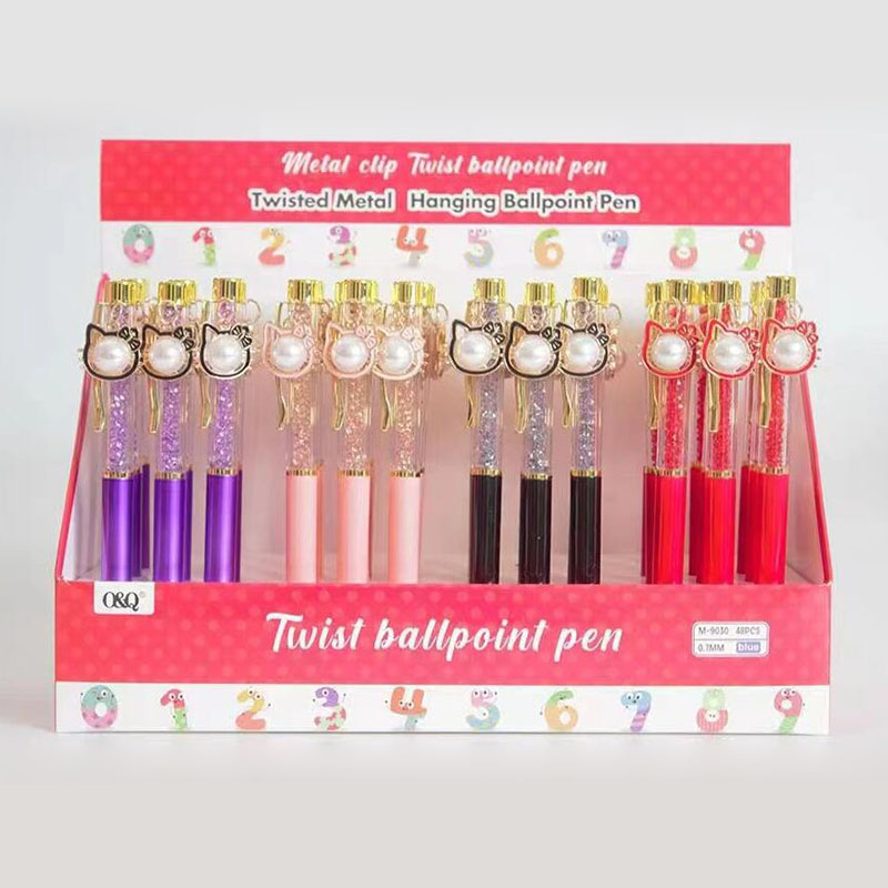 48 pcs= $39.8  Metal Ballpoint pen 0.7mm Blue ink