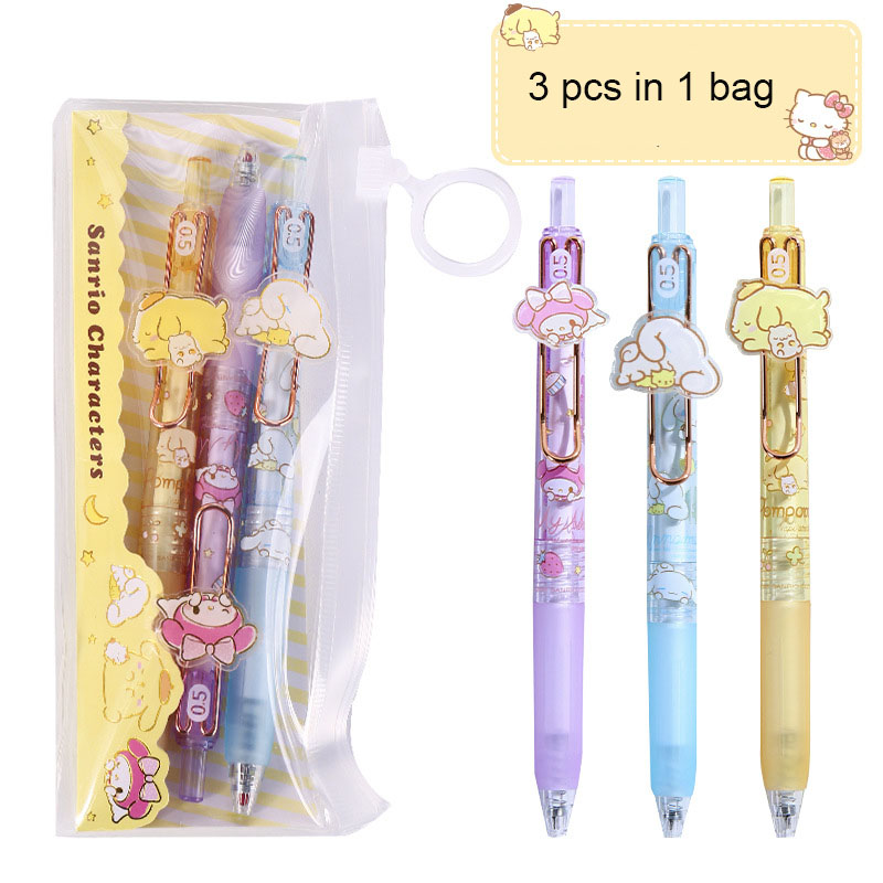 24 pcs=$33.4 Gel pen 0.5mm Black ink