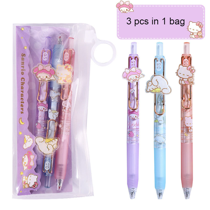 24 pcs=$33.4 Gel pen 0.5mm Black ink