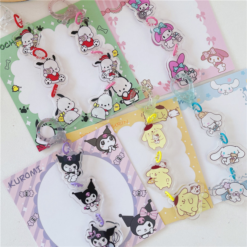50 pcs=$34.5 Key chain