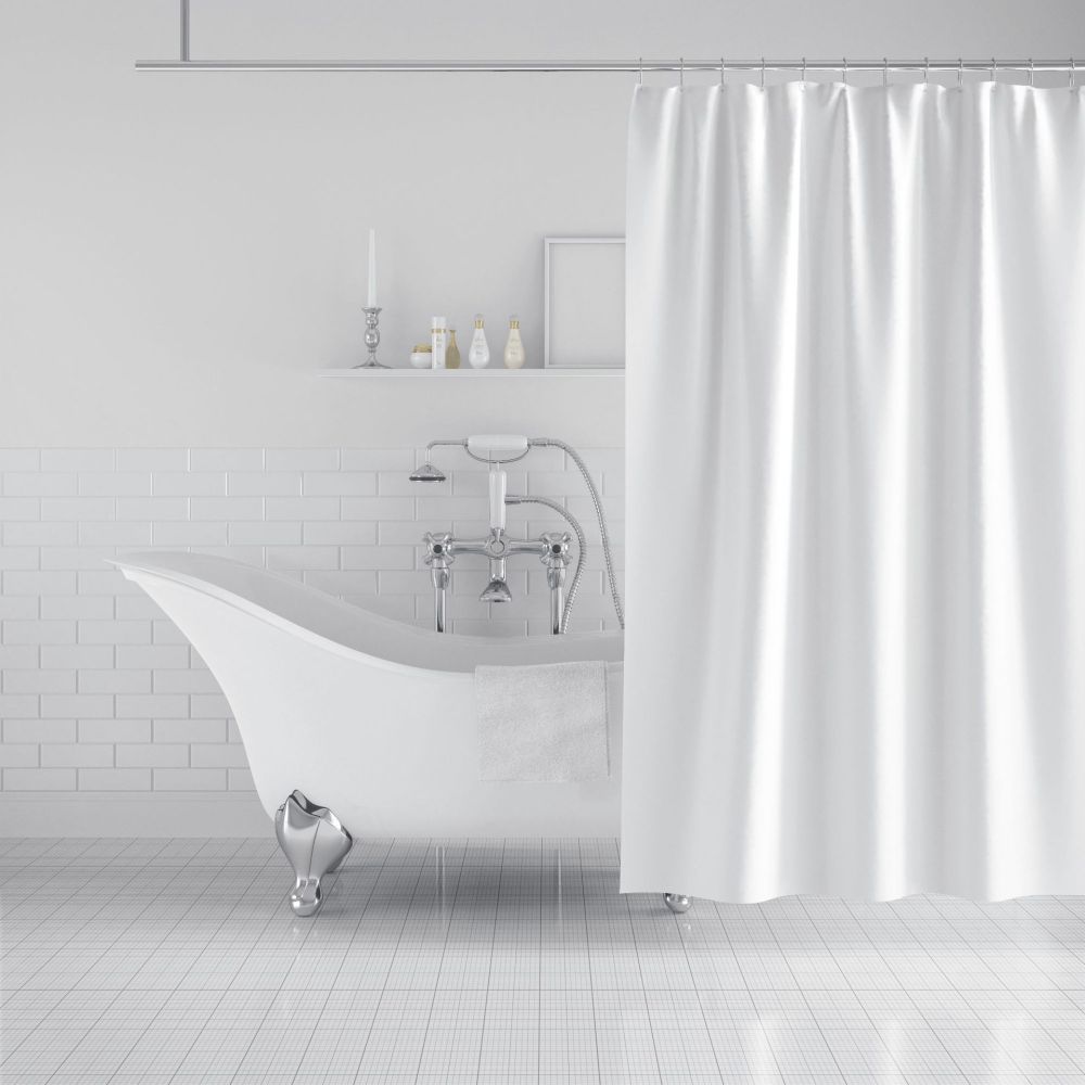 Sublimation White Blank Shower Curtain - Chinese Warehouse