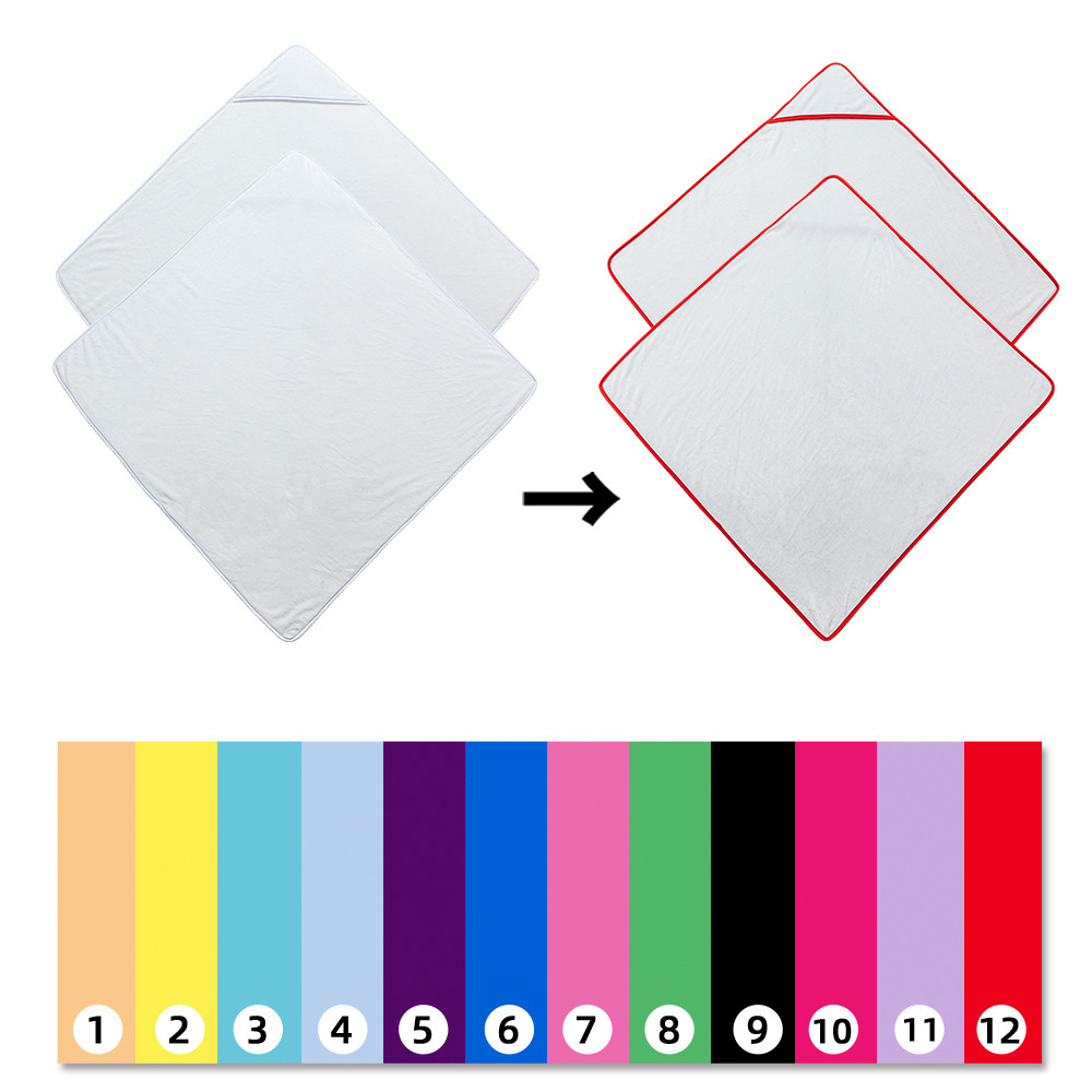 Sublimation Children/Auldt Hooded Bath Blanket - Chinese Warehouse
