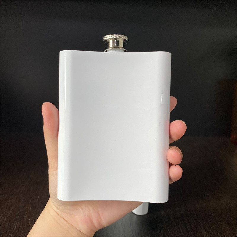 8oz Double Wall Sublimation Stainless Steel Hip Flask Blanks for Liquor,Leakproof Drinking Camping Pocket Wine Flask - Chinese Warehouse