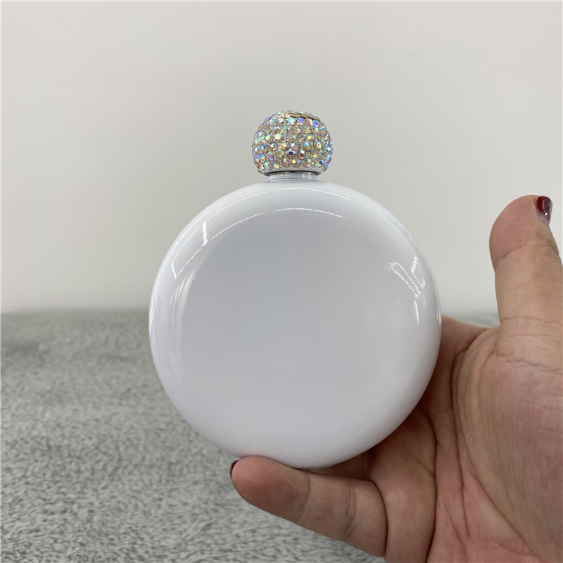 5oz Sublimation Stainless Steel Wine Alcohol Liquor Flask for Women Girls Men Party Hand size Hip Flask - Chinese Warehouse