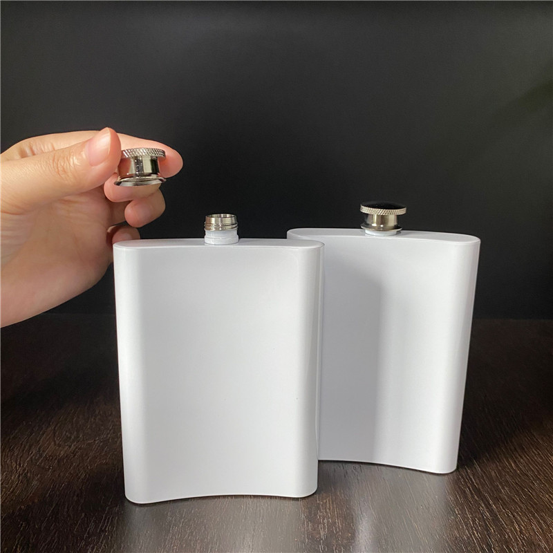 8oz Double Wall Sublimation Stainless Steel Hip Flask Blanks for Liquor,Leakproof Drinking Camping Pocket Wine Flask - Chinese Warehouse