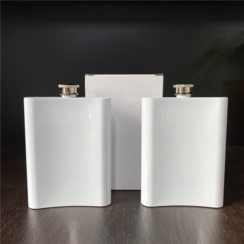 8oz Double Wall Sublimation Stainless Steel Hip Flask Blanks for Liquor,Leakproof Drinking Camping Pocket Wine Flask - Chinese Warehouse