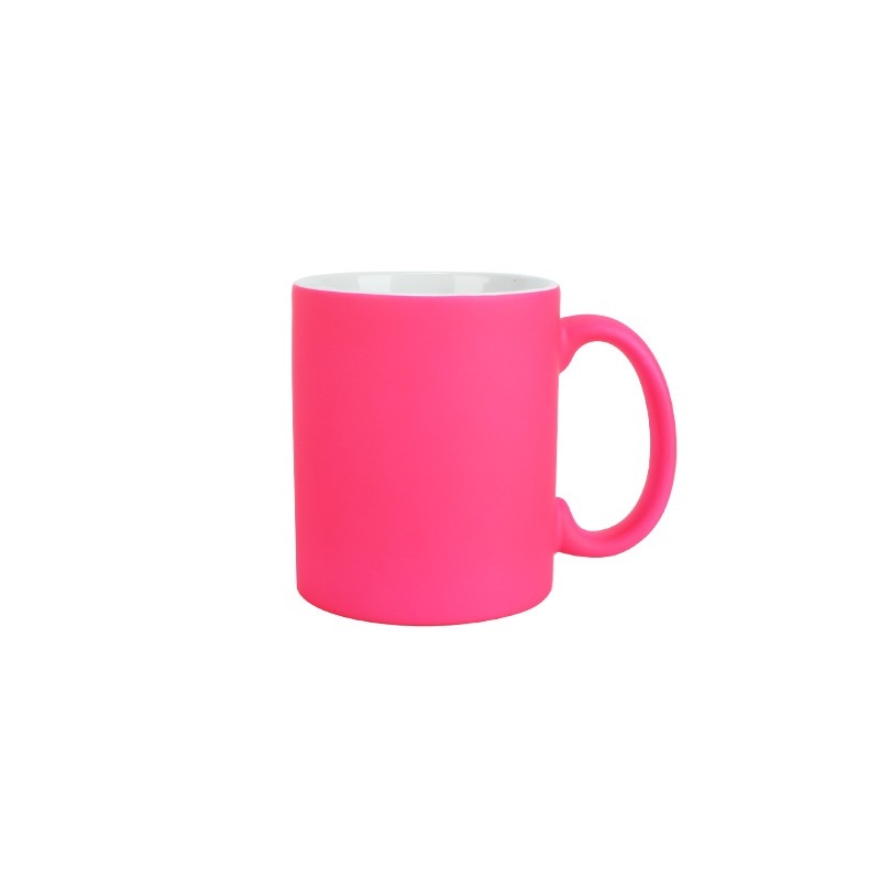 11oz Fluorescent Sublimation Ceramic Mugs with White Handle - Chinese Warehouse