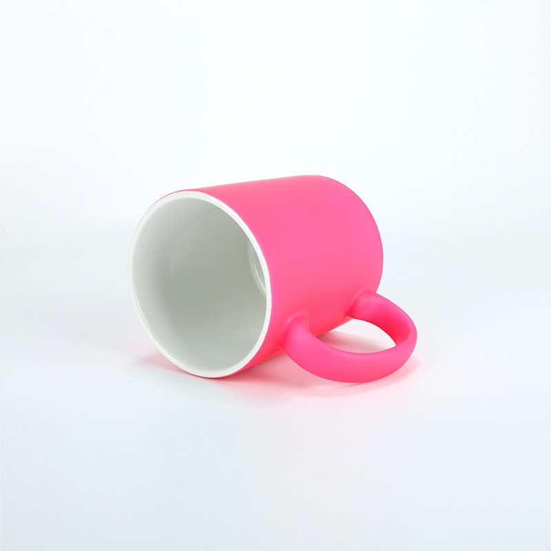 11oz Case of 36pack Fluorescent Sublimation Ceramic Mugs with White Handle - Chinese Warehouse