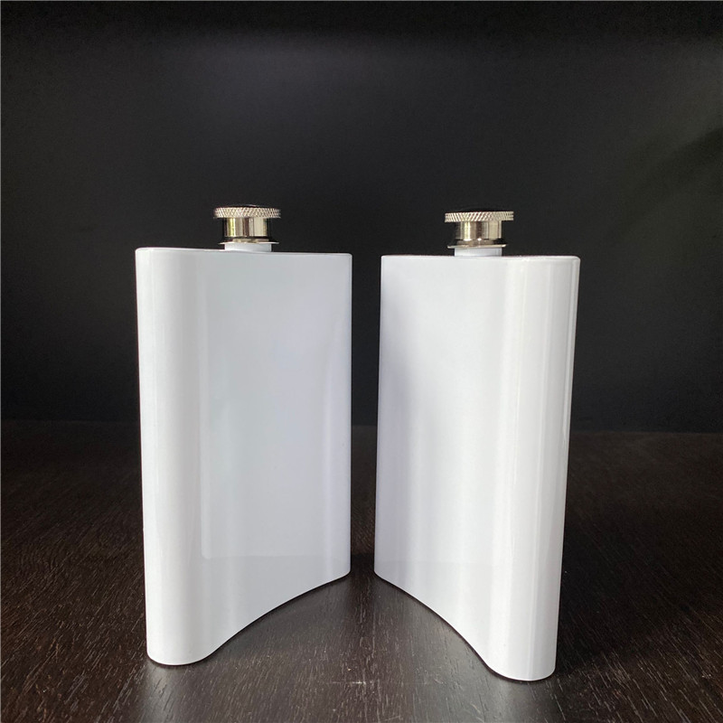 8oz Double Wall Sublimation Stainless Steel Hip Flask Blanks for Liquor,Leakproof Drinking Camping Pocket Wine Flask - Chinese Warehouse