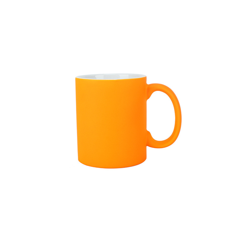 11oz Fluorescent Sublimation Ceramic Mugs with White Handle - Chinese Warehouse
