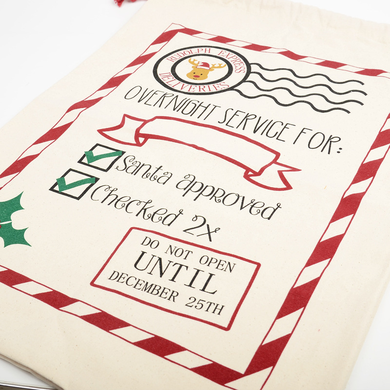19*27 inch Sublimation Blank Santa Bags - Chinese Warehouse