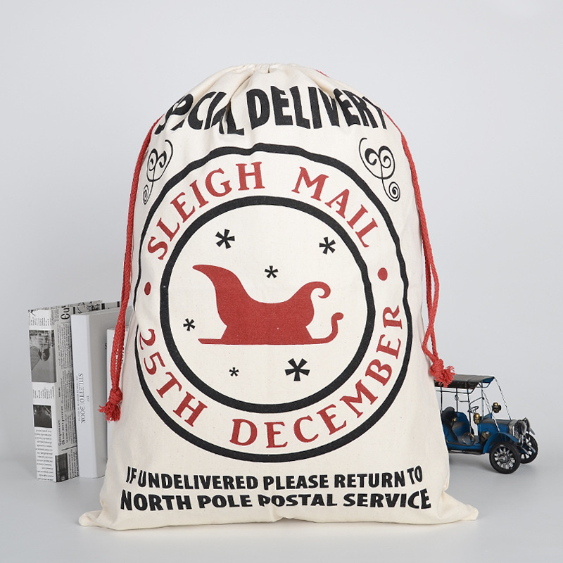 19*27 inch Sublimation Blank Santa Bags - Chinese Warehouse