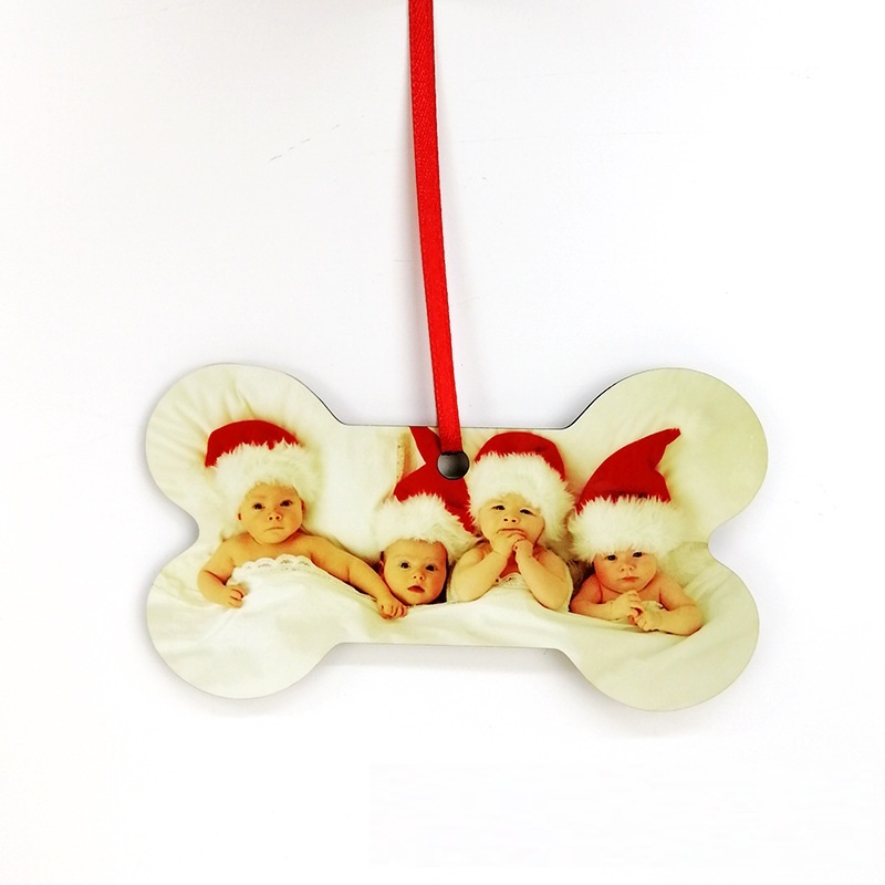 4*2 inches Sublimation Christmas Hanging Ornaments Bone Shape - Chinese Warehouse - Chinese Warehouse