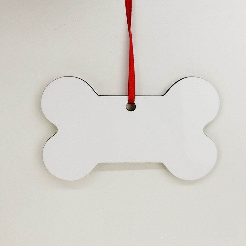 4*2 inches Sublimation Christmas Hanging Ornaments Bone Shape - Chinese Warehouse - Chinese Warehouse