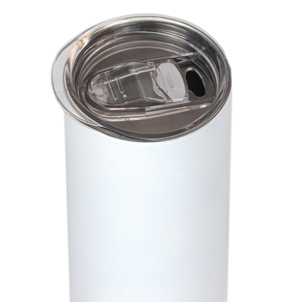 RTS US Warehouse Case of 25pack 20oz Sublimation Matte Straight Skinny Tumblers with Plastic Straw&Lids