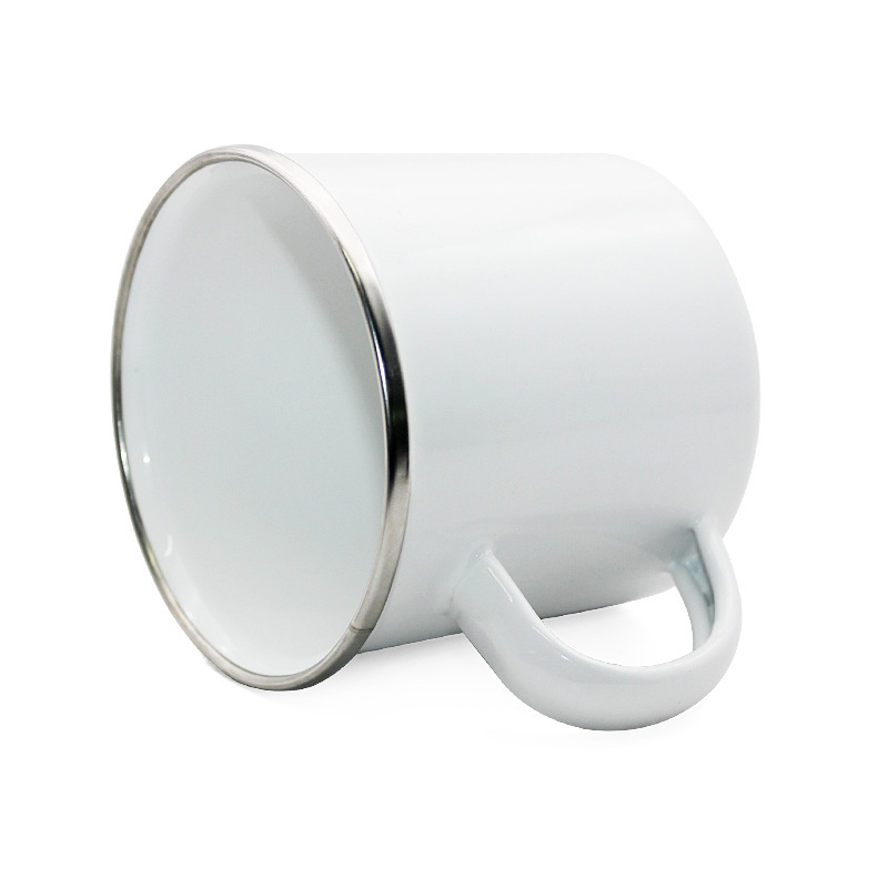 RTS US Warehouse Case of 48pack 12oz Sublimation Mental Enamel Coffee Mugs