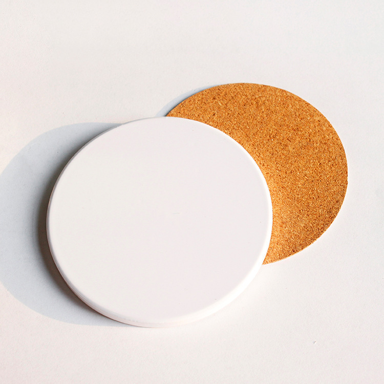 3.5” Sublimation Cork Round/Square Shape Coaster- Chinese Warehouse