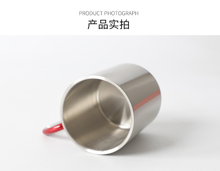 Case of 48pack 10oz Stationless Steel Sublimation Mountain Clamping Travel Coffee Mug with Carabiner Handle - Chinese Warehouse
