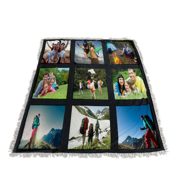 Case of 20pack 40"*60" Baby Flannel Sublimation Blank Blanket with 9 Grid- Chinese Warehouse