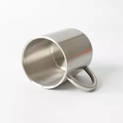Case of 48pack 10oz Stationless Steel Sublimation Mountain Clamping Travel Coffee Mug with Carabiner Handle - Chinese Warehouse