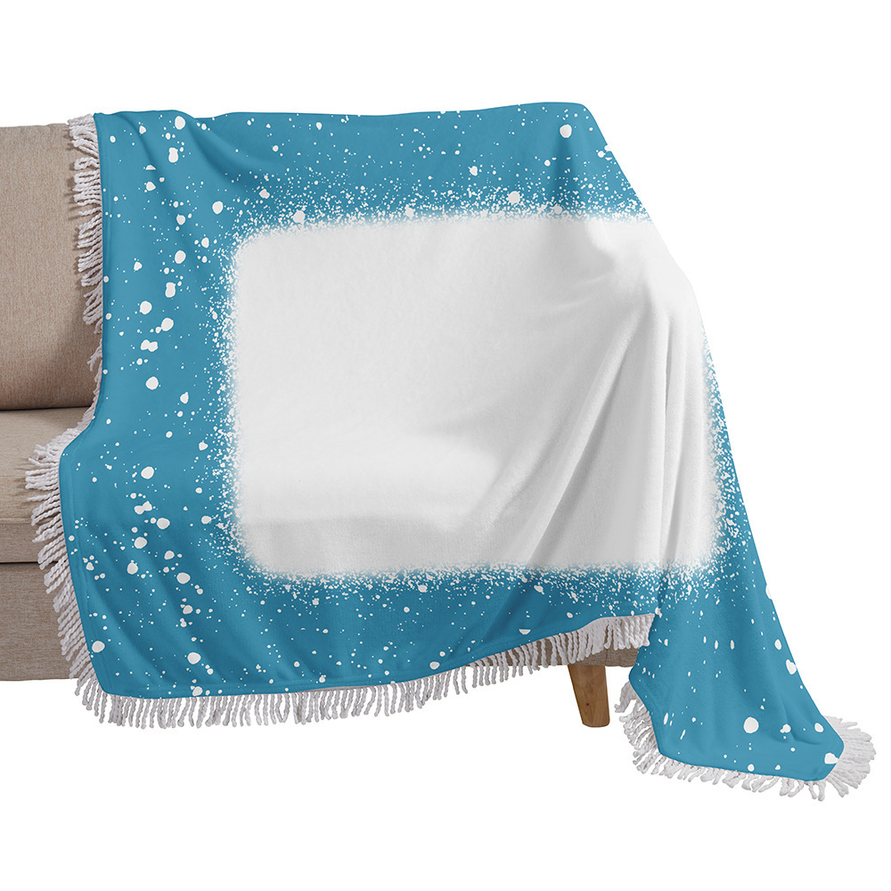 Case of 20pack 30"*40" Color Printed Flannel Sublimation Blank Blanket - Chinese Warehouse