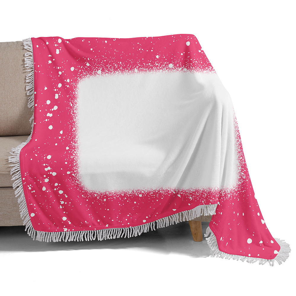 Case of 20pack 30"*40" Color Printed Flannel Sublimation Blank Blanket - Chinese Warehouse