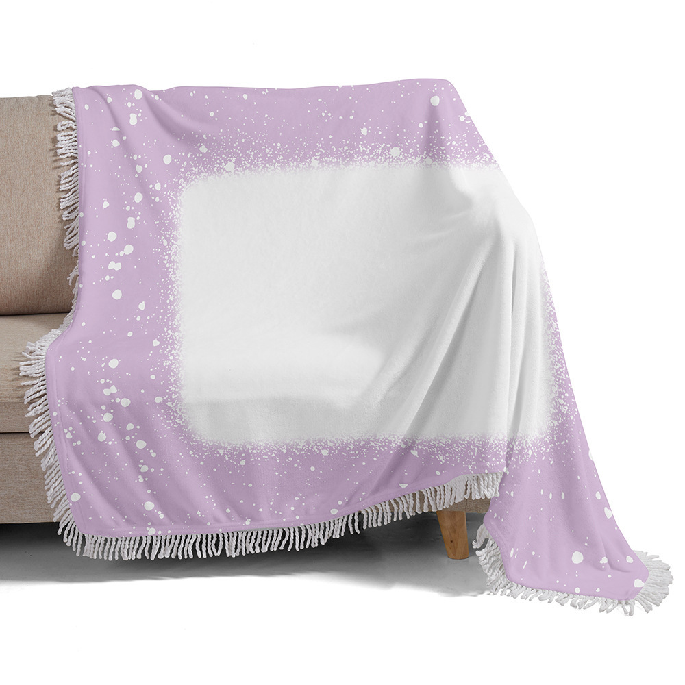 Case of 20pack 30"*40" Color Printed Flannel Sublimation Blank Blanket - Chinese Warehouse