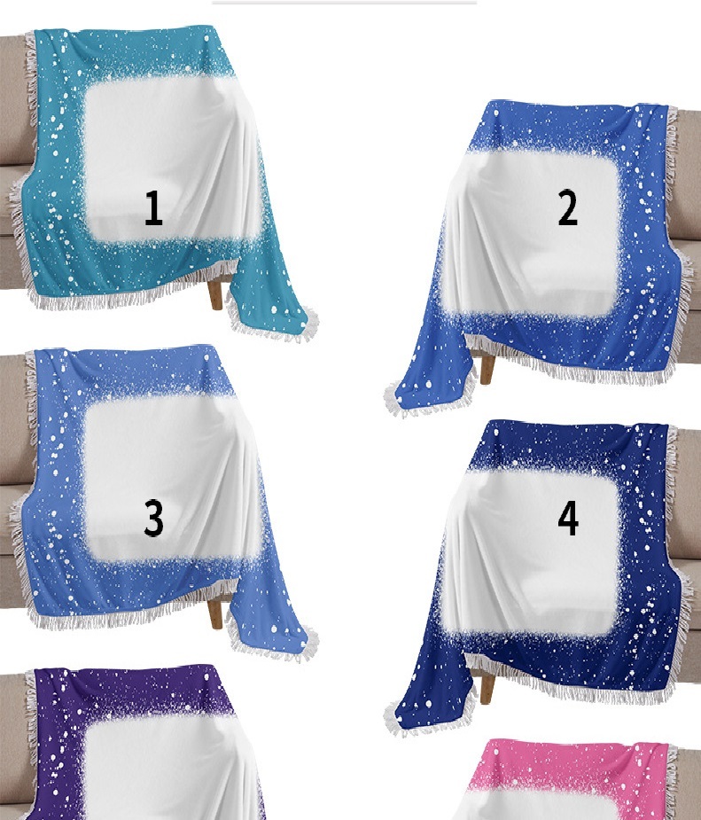 Case of 20pack 30"*40" Color Printed Flannel Sublimation Blank Blanket - Chinese Warehouse