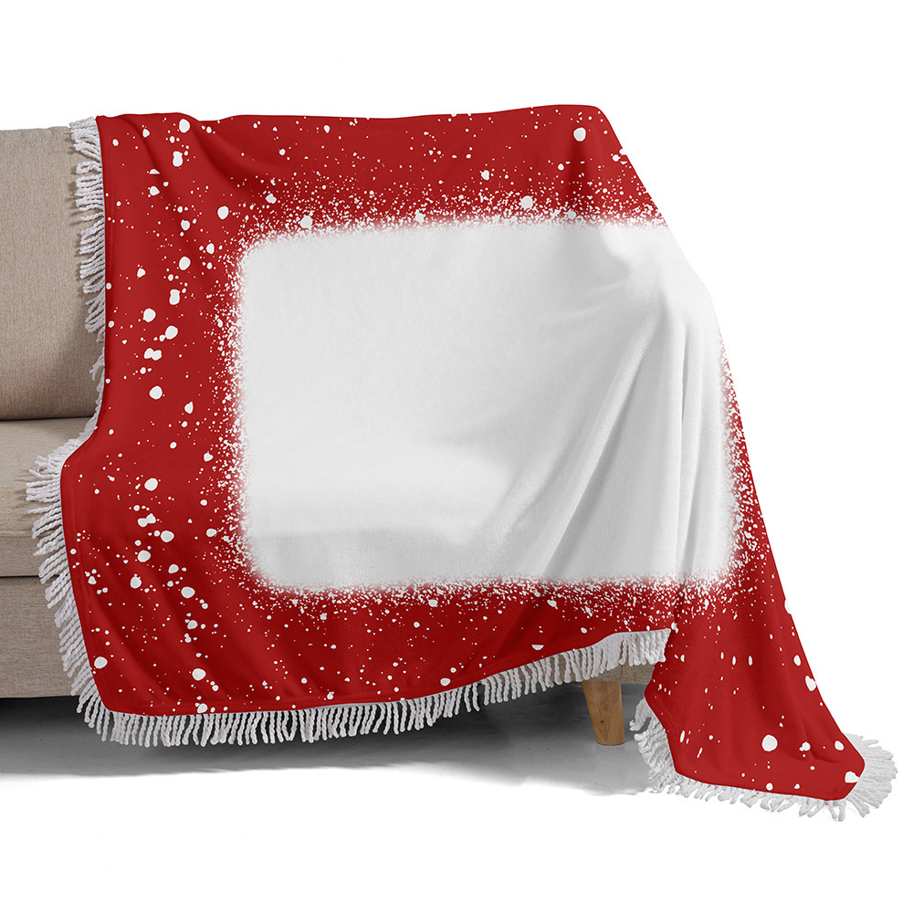 Case of 20pack 30"*40" Color Printed Flannel Sublimation Blank Blanket - Chinese Warehouse