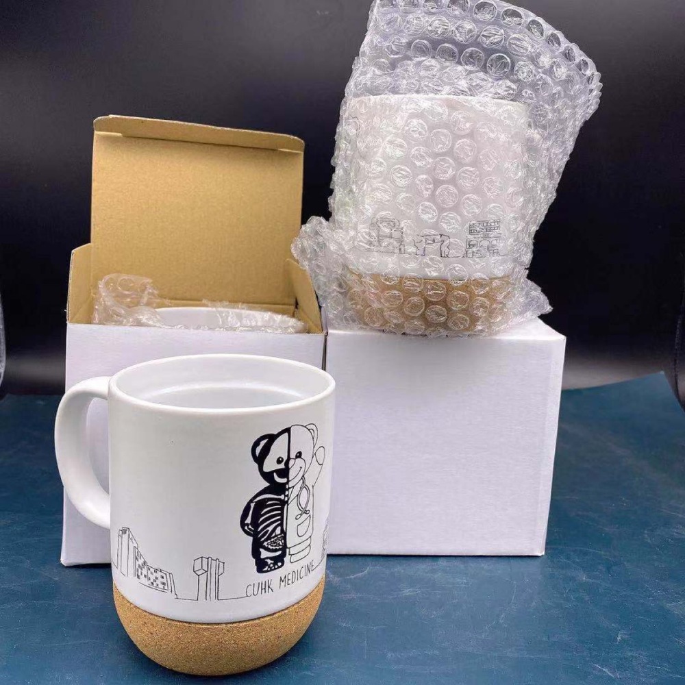 Case of 36pack 12oz Sublimation Ceramic Coffee Mugs with Cork Bottom - Chinese Warehouse - Chinese Warehouse