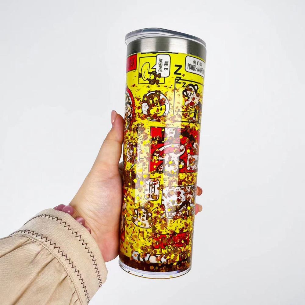 Case of 25pcs 20oz Staniless Steel White Sublimation Blanks DIY Snow GlobeTumbler - Chinese Warehouse