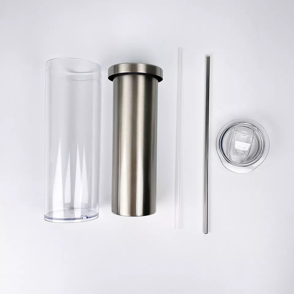 Case of 25pcs 20oz Staniless Steel White Sublimation Blanks DIY Snow GlobeTumbler - Chinese Warehouse