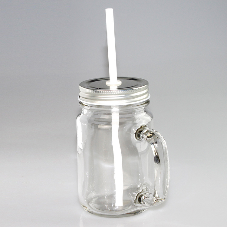 500ml/17oz Sublimation Case of 36pack Clear or Frost Glass Mason Jar with Handle -  Chinese Warehouse