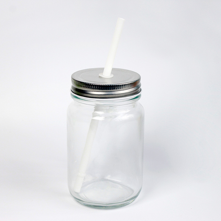 500ml/17oz Sublimation Case of 36pack Clear or Frost Glass Mason Jar with Handle -  Chinese Warehouse