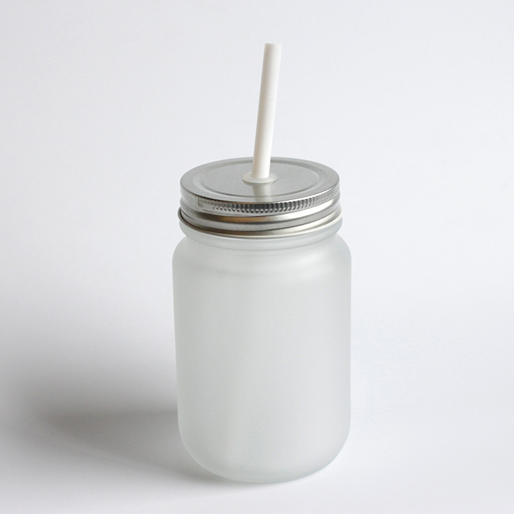 500ml/17oz Sublimation Case of 36pack Clear or Frost Glass Mason Jar with Handle -  Chinese Warehouse