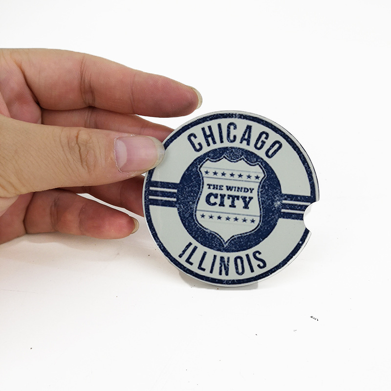 2.55” Sublimation MDF Car Coaster- Chinese Warehouse