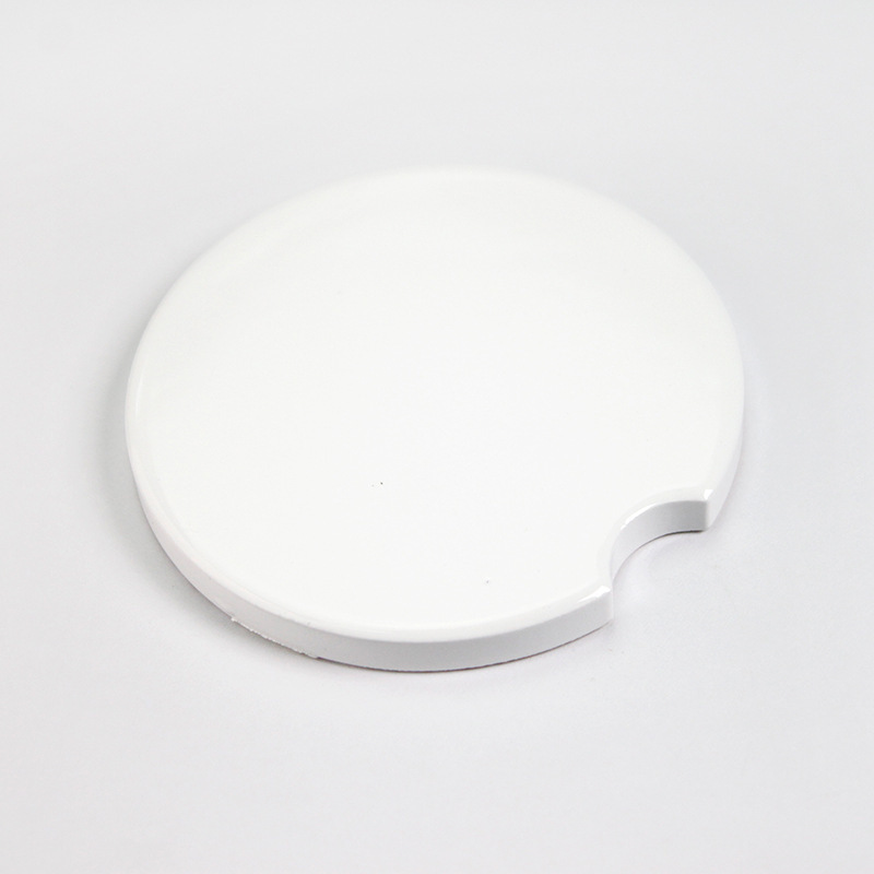 2.55 inch Glossy Sub Ceramic Car Coaster - Chinese Warehouse